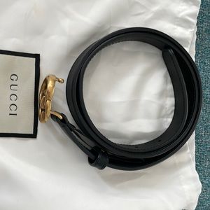 Gucci skinny belt-authentic